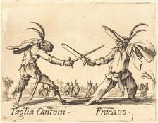 Taglia Cantoni and Fracasso, c. 1622. Creator: Jacques Callot.