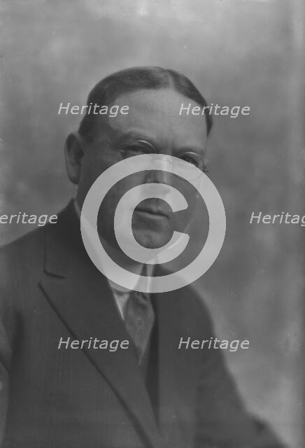 Siddall, J.M., Mr., portrait photograph, 1916 Mar. 23. Creator: Arnold Genthe.
