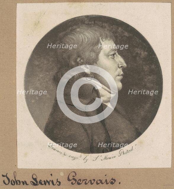 Charles N. D. Gervais, 1800. Creator: Charles Balthazar Julien Févret de Saint-Mémin.