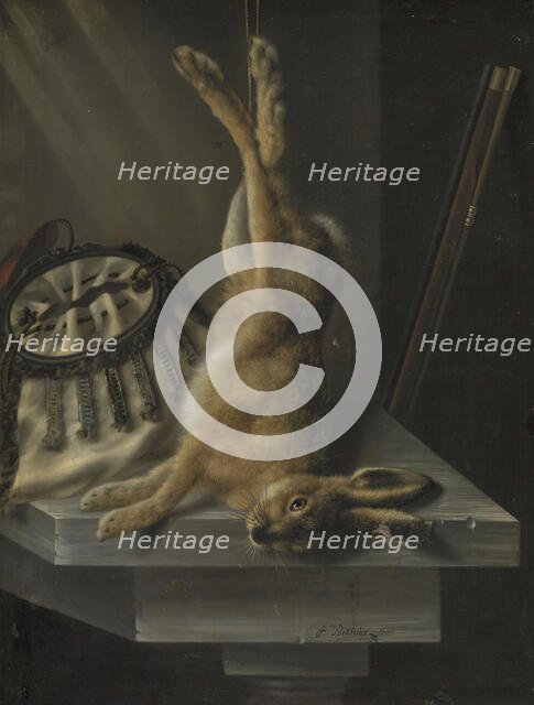 A Dead Hare, 1670. Creator: Jacob Biltius.