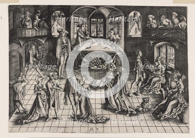 The court ball, 1500. Creator: Monogrammist MZ, (Matthäus Zasinger?) (active around 1500).