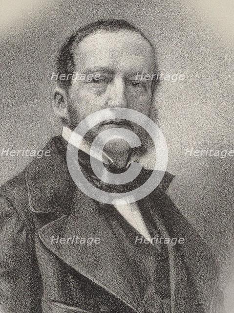 Portrait of the pianist and composer Sigismund Thalberg (1812-1871) , 1862. Creator: Kreutzberger, Charles (1829-1909).