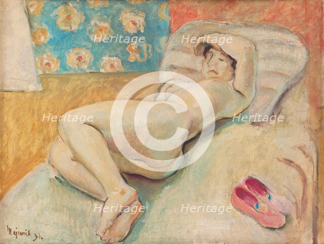 Resting Woman, 1931. Creator: Cyprian Majernik.