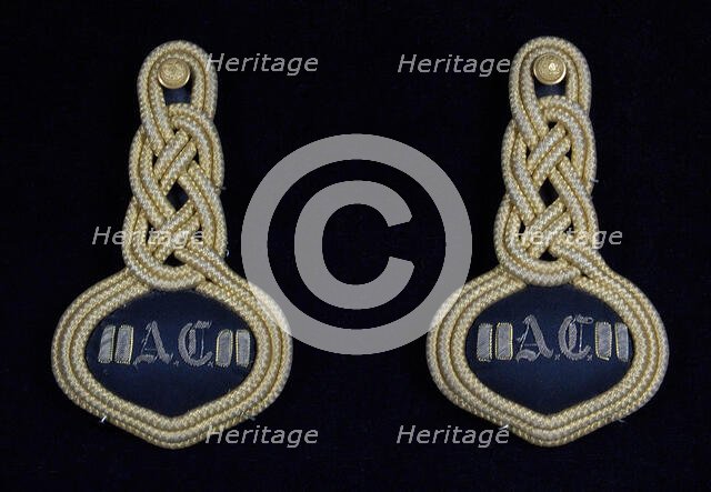 Military epaulets, American, 1875-80. Creator: Unknown.