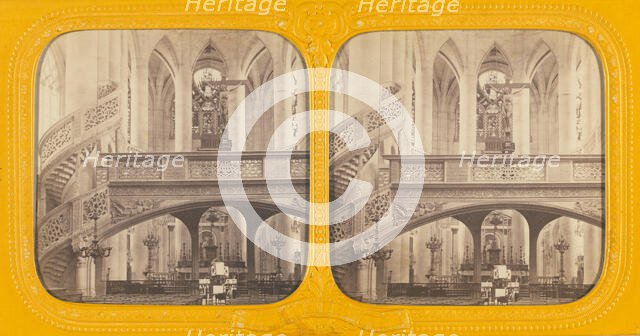 St. Etienne du Mont, Paris, about 1860. Creator: Unknown.