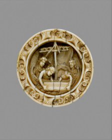 Game Piece with a Scene from the Life of Apollonius of Tyre, German, ca. 1170. Creator: Unknown.