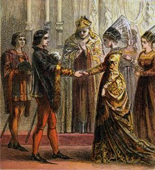 'Marriage Of Henry V', 1420, (c1850). Artist: Unknown
