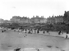 Holidaymakers on the seafront at Southport, Lancashire, 1890-1910. Artist: Unknown