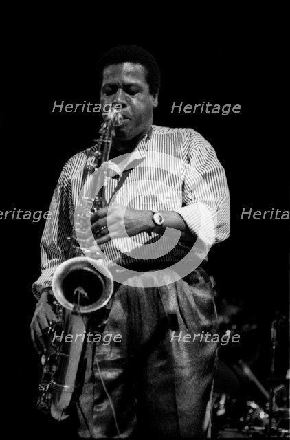 Wayne Shorter , Capital Jazz Festival, Royal Festival Hall, London, July 1988. Artist: Brian O'Connor.
