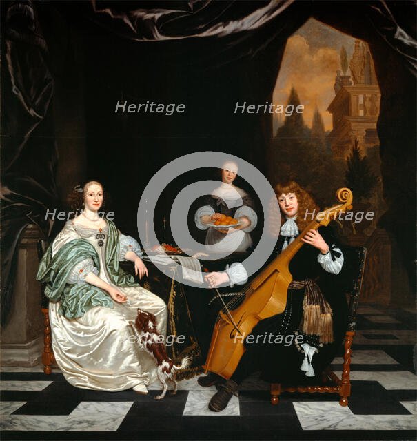 The Sinfonia (Family Portrait), 1671. Creator: Michiel van Musscher.