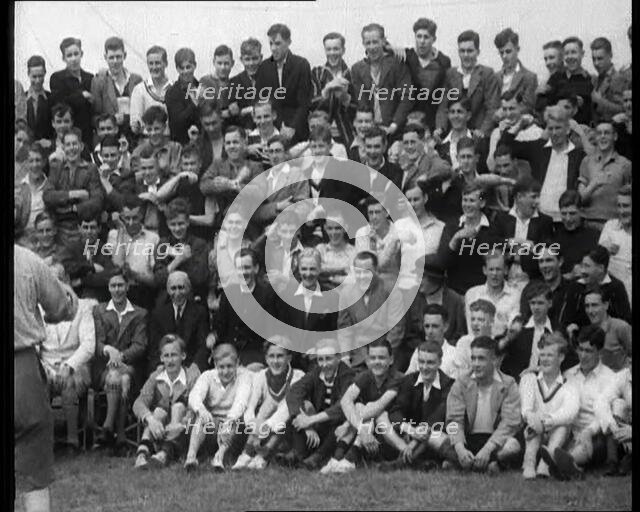 Group of People Singing, 1933. Creator: British Pathe Ltd.