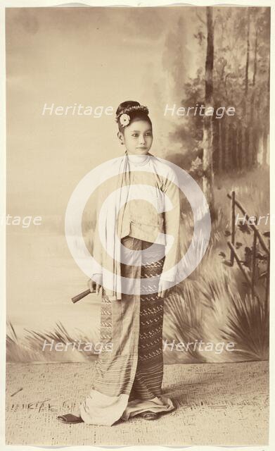 Shan Woman, 1894-1897. Creator: Felice Beato.