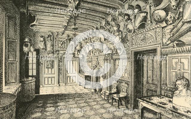 'The Entrance-Hall. -"Along the Wall are Many Suits of Old Armor".', 1882. Creator: Unknown.