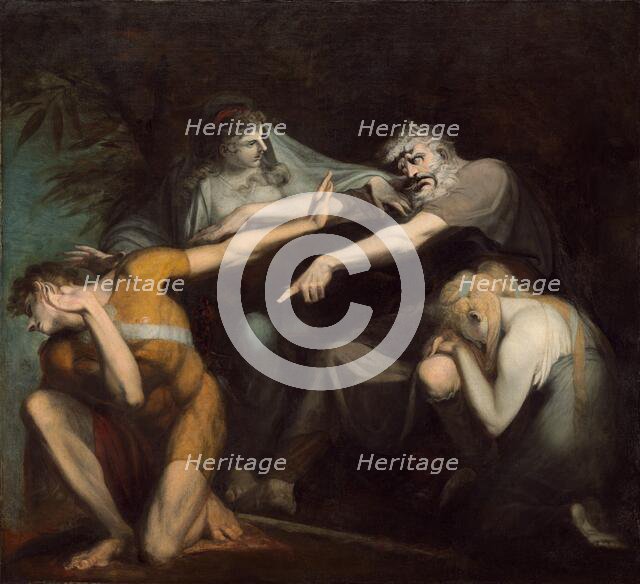 Oedipus Cursing His Son Polynices, 1786. Creator: Henry Fuseli.