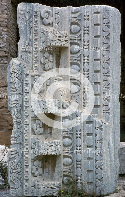 Architectural fragment from the baths of Antoninus Pius, 2nd century. Artist: Unknown