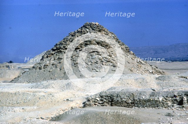 Small Pyramid near Step Pyramid of Djoser, Saqqara, Egypt, c2600 BC. Artist: Imhotep