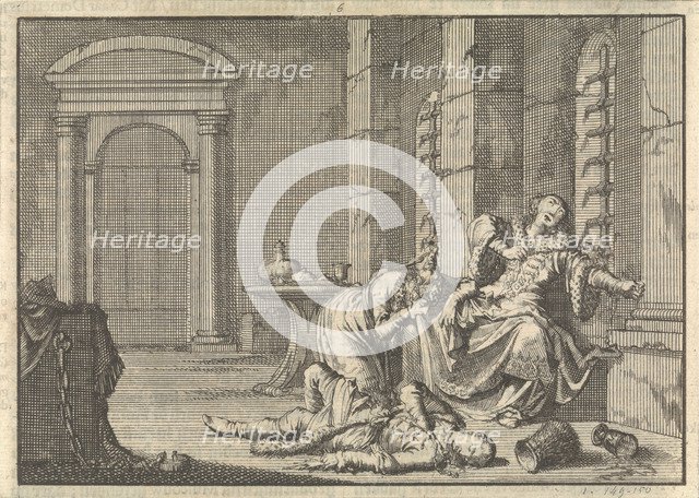 The Death of Tsar Fyodor II Borisovich Godunov, 1605, 1698.