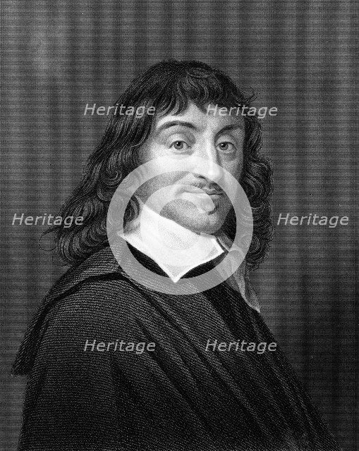Rene Descartes, French philosopher and mathematician, 1835. Artist: Unknown