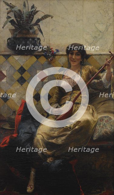 Serenade in the Harem. Artist: Bredt, Ferdinand Max (1860-1921)