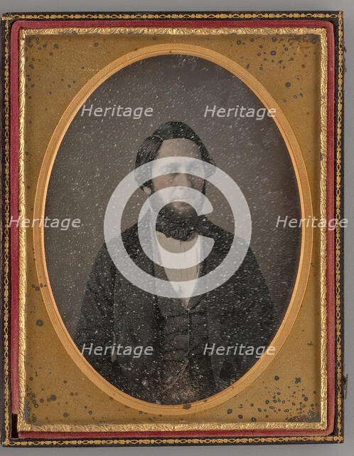 Untitled (Portrait of Thomas Preston), 1855. Creator: E. H. Hale.