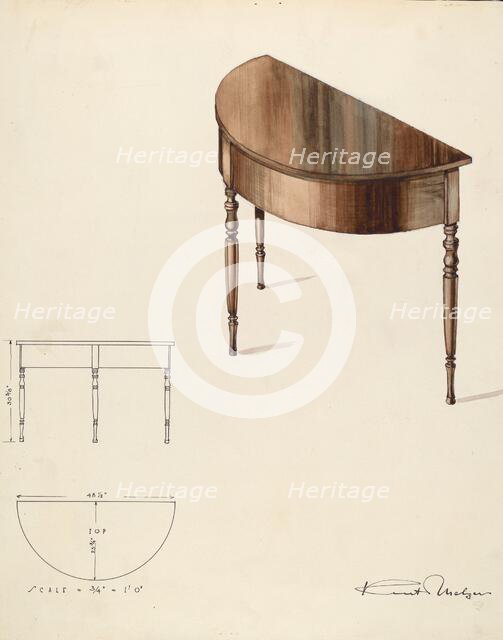 Bishop Hill: Table, 1936. Creator: Kurt Melzer.
