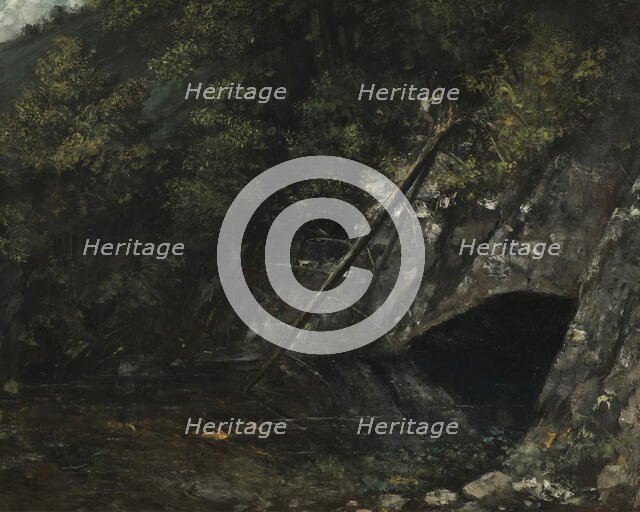 Landscape from La Source Bleue, 1872. Creator: Gustave Courbet.