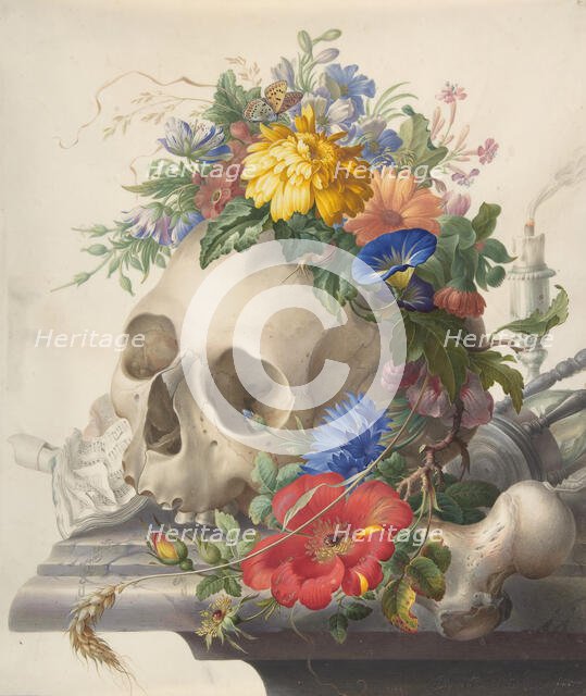 Vanitas Still Life, n.d.. Creator: Herman Henstenburgh.