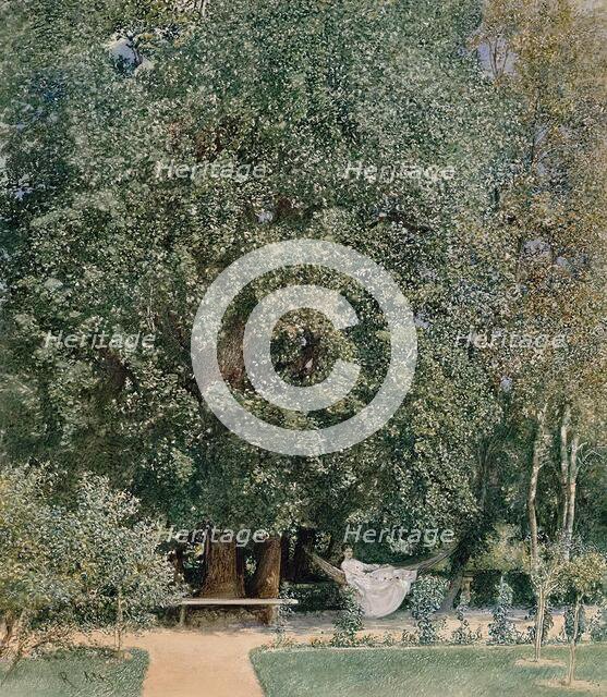 From the spa park in Teplice, 1877. Creator: Rudolf von Alt.