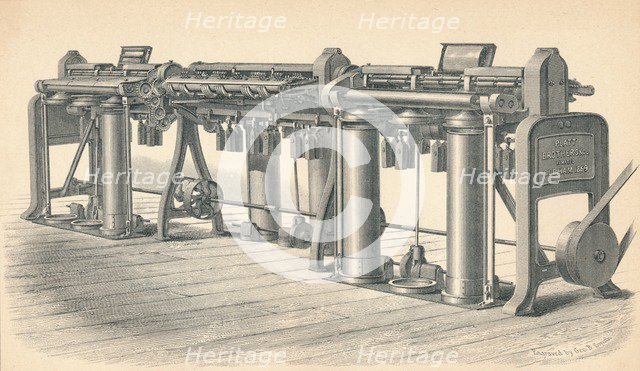 Drawing Frame, by Platt, Brothers & Co. Oldham', 1874. Artist: GB Smith.