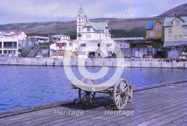 Husavik, a fishing town, Northern Iceland, 20th century. Artist: CM Dixon.