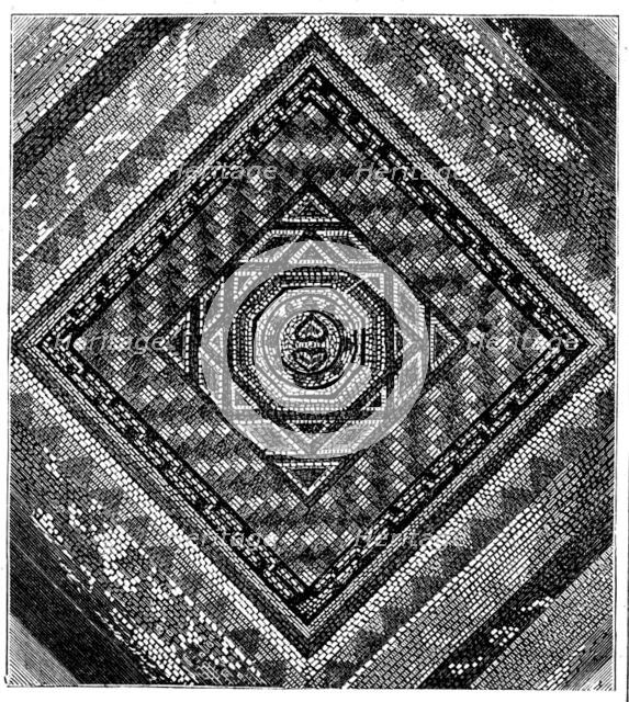 Tesselated Roman Pavement at Dorchester, 1858. Creator: Unknown.