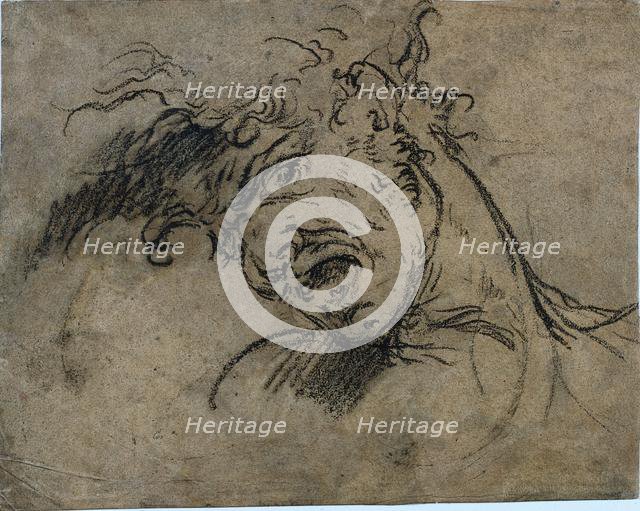 Head of a Screaming Man, 1792. Creator: Benjamin West (American, 1738-1820).