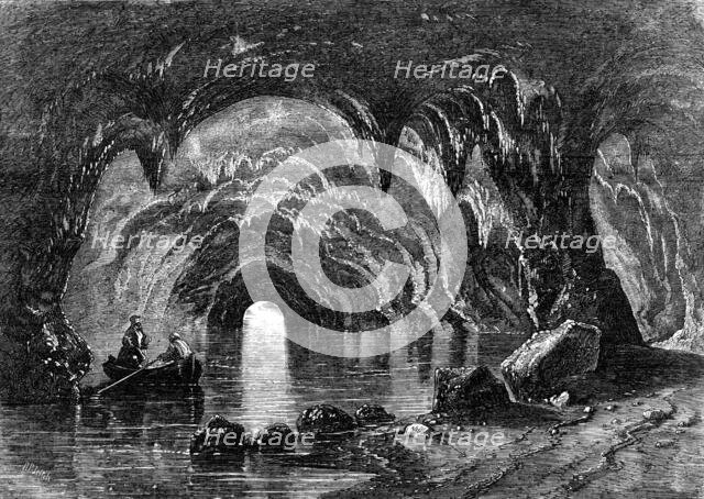 The Blue Grotto at Capri - from Mr. Albert Smith's New Entertainment, 1857. Creator: Richard Principal Leitch.