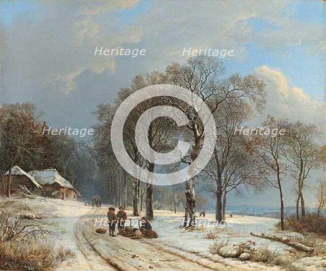 Winter Landscape, 1835-1838. Creator: Barend Cornelis Koekkoek.