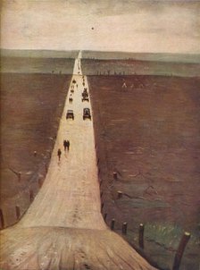 'The Road from Arras to Bapaume', 1917. Artist: CRW Nevinson.