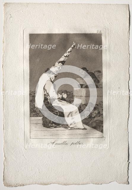 Ochenta Caprichos: Aquellos Polbos, 1793-1798. Creator: Francisco de Goya (Spanish, 1746-1828).