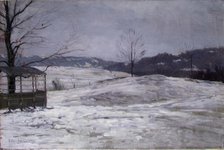 Winter landscape, unknown date. Creator: Ludvig Skramstad.