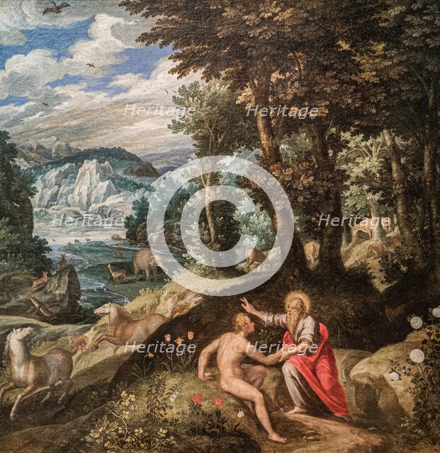 The Creation of Adam, c1580. Creator: Soens, Jan (c. 1547-c. 1611).