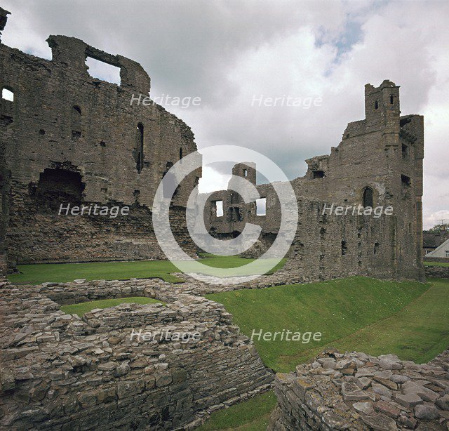 Middleham Castle, 12th century. Artist: Robert Fitzrandolph
