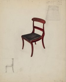 Side Chair, 1935/1942. Creator: Edna C. Rex.