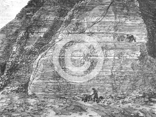 'Workings and Guano deposit on the middle Island; About the Chincha Islands', 1875. Creator: Unknown.