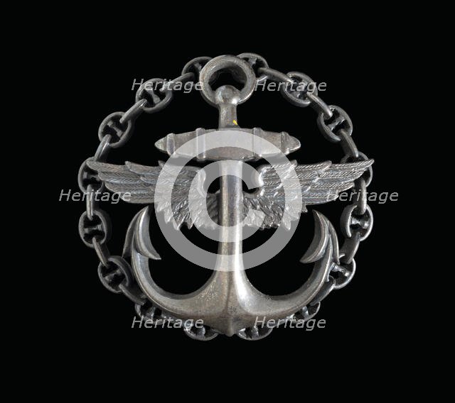 Alexander de Seversky Navy Aero School badge. Creator: Unknown.