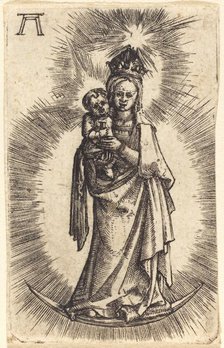 Madonna and Child Standing with a Crescent, c. 1515/1518. Creator: Albrecht Altdorfer.