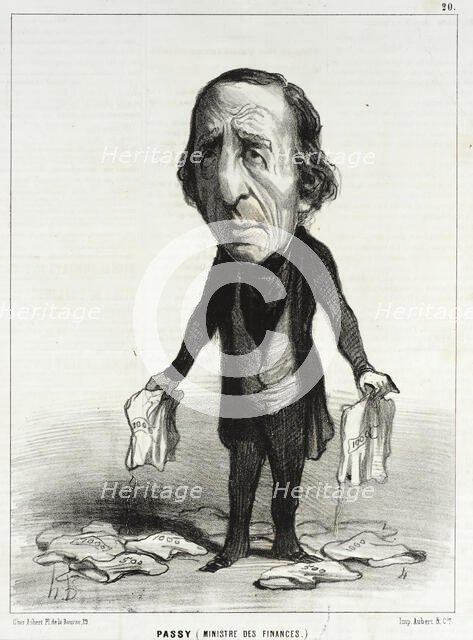 Passy (Ministre des Finances), 1849. Creator: Honore Daumier.