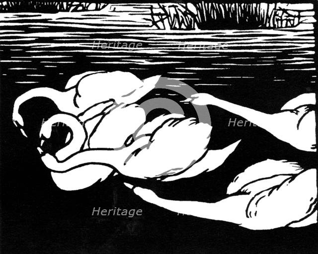 'Swans', 1892.  Artist: Félix Vallotton