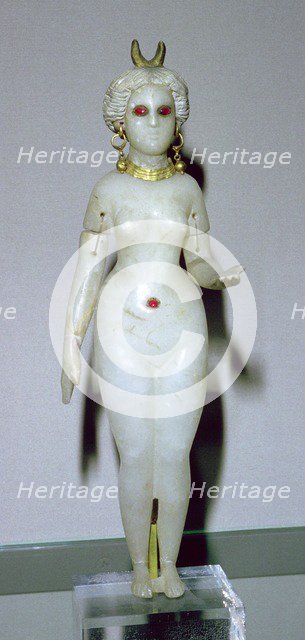 Female statuette, probably the Great Goddess of Babylon. Artist: Unknown