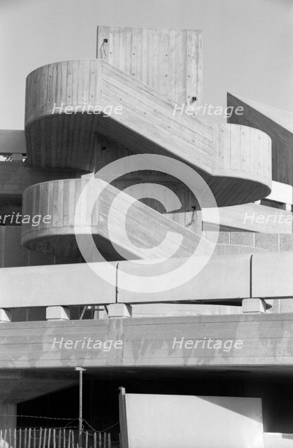 Queen Elizabeth Hall and Purcell Room, Belvedere Road, South Bank, Lambeth, London, c1967-1980. Artist: Eric de Maré
