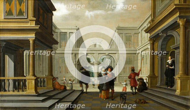 Les joueurs de paume, 1628. Creator: Delen, Dirck van (c. 1605-1671).