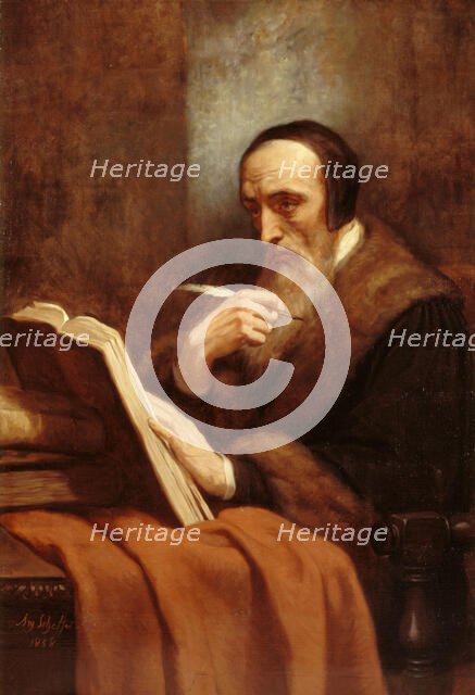 Portrait of Calvin, 1858. Creator: Ary Scheffer.
