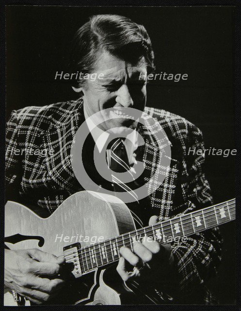 American guitarist Tal Farlow in concert, Wallingford, Oxfordshire, 1981. Artist: Denis Williams